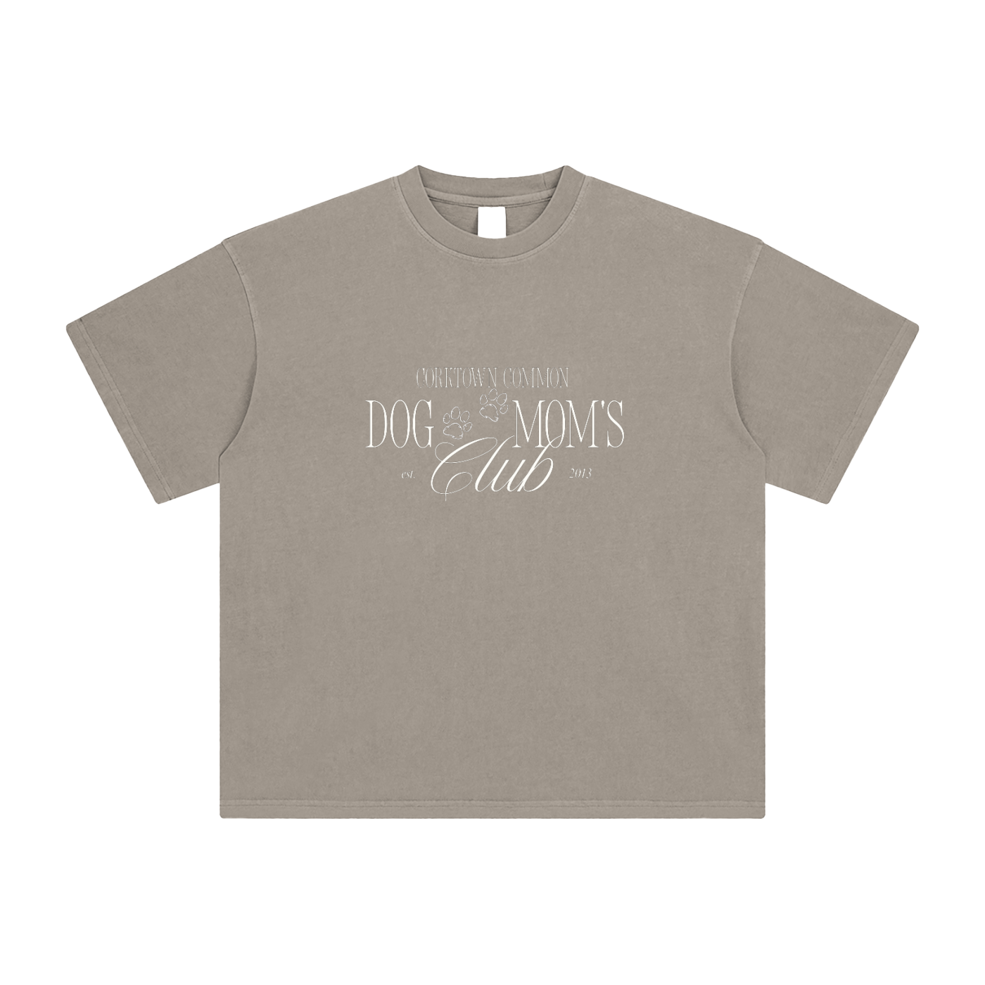 Dog Mom's Enzyme Washed T-Shirt