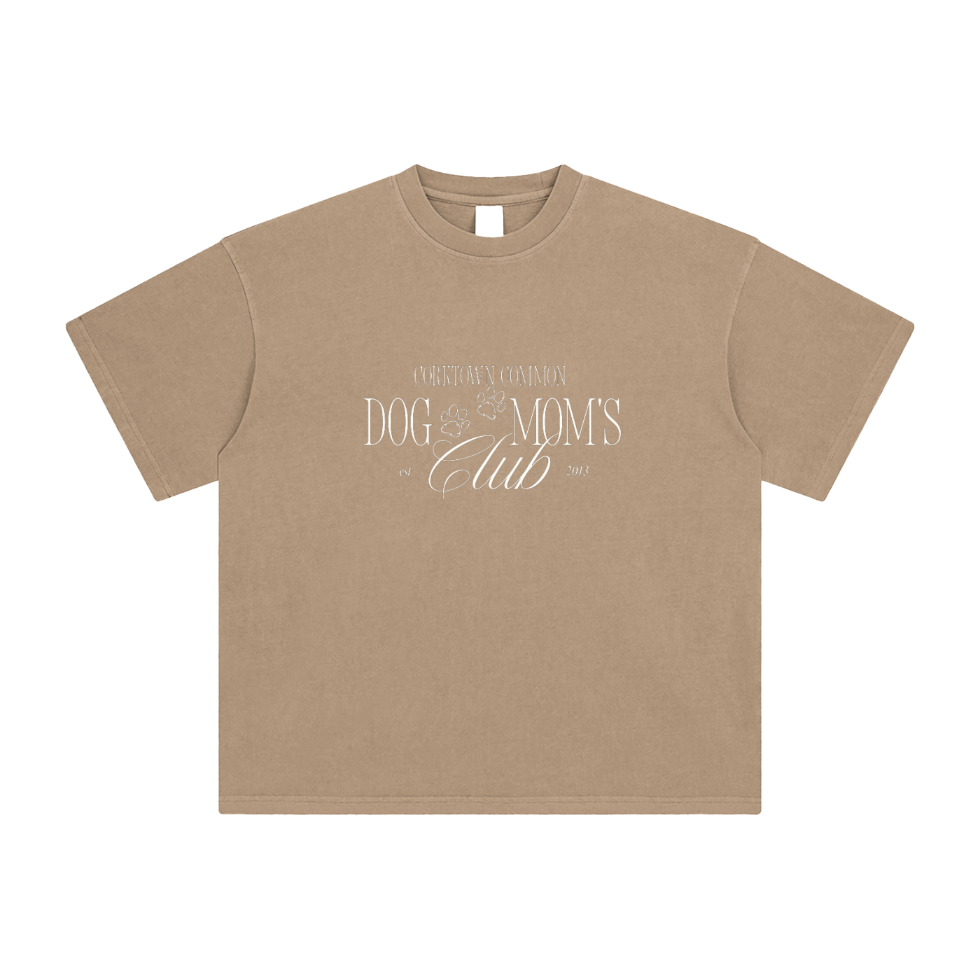 Dog Mom's Enzyme Washed T-Shirt