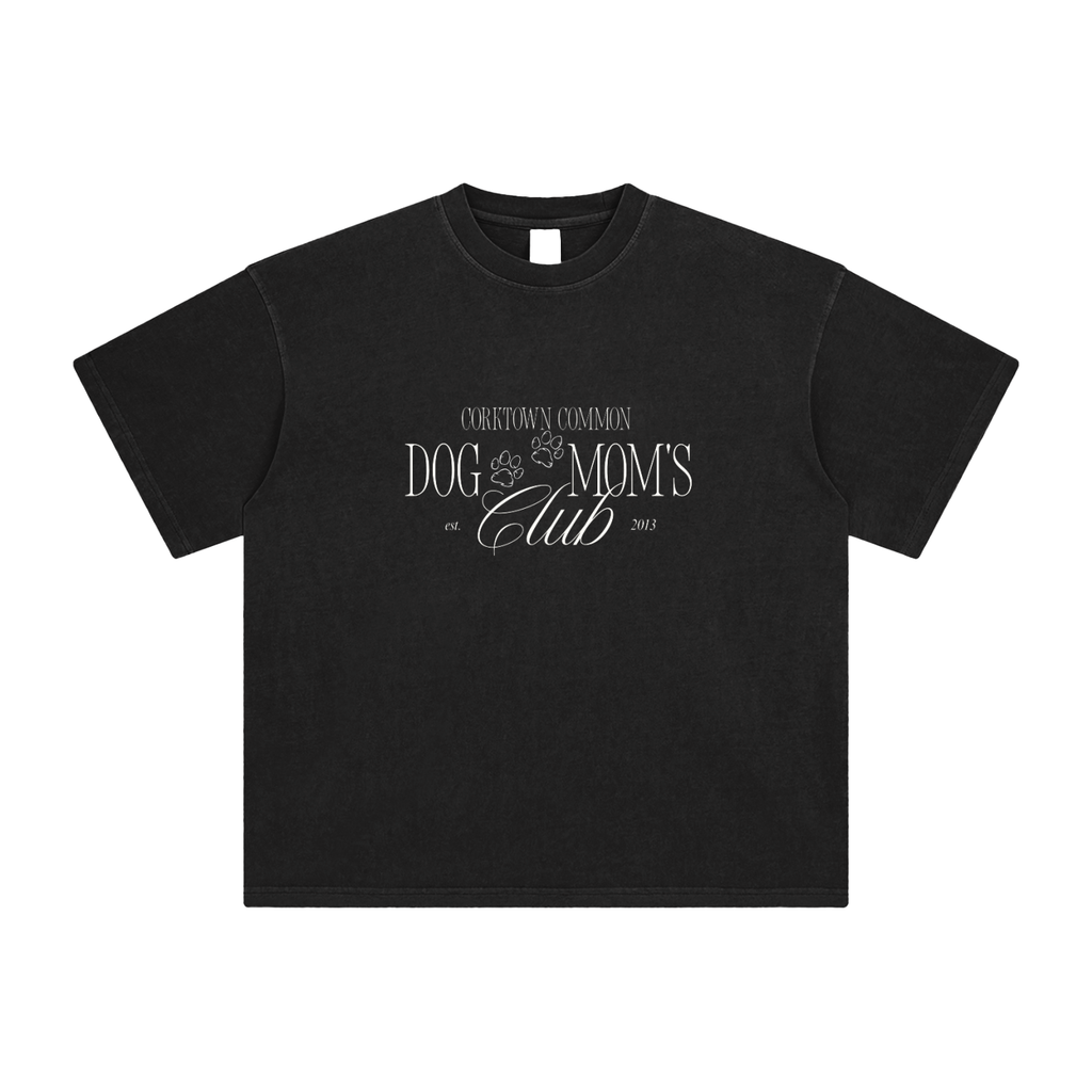 Dog Mom's Enzyme Washed T-Shirt