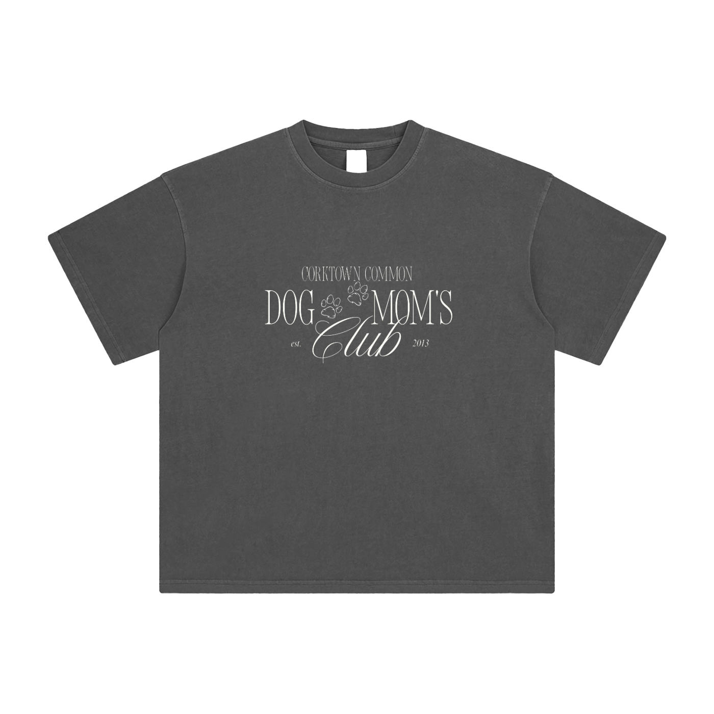 Dog Mom's Enzyme Washed T-Shirt