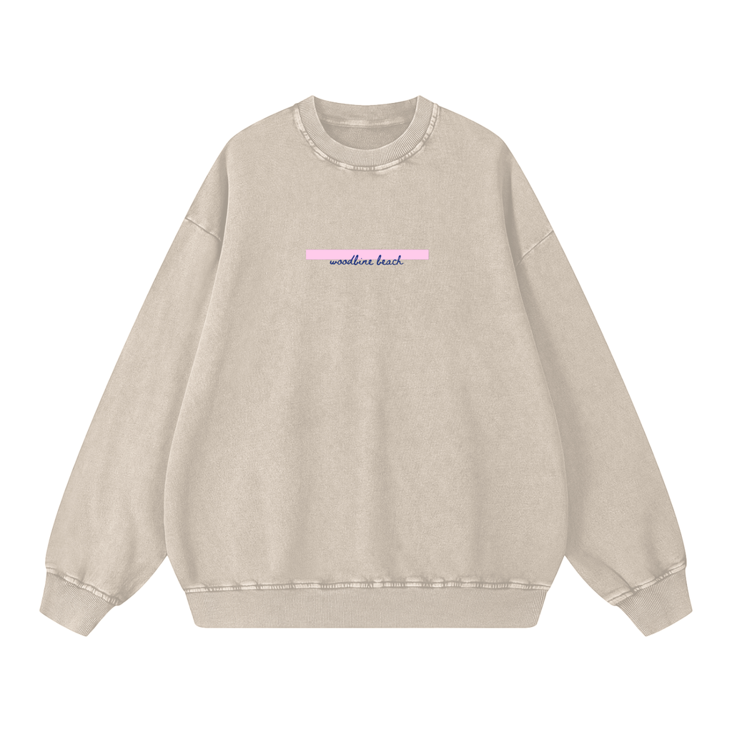 Woodbine Beach Acid Wash Oversize Toronto Sweatshirt