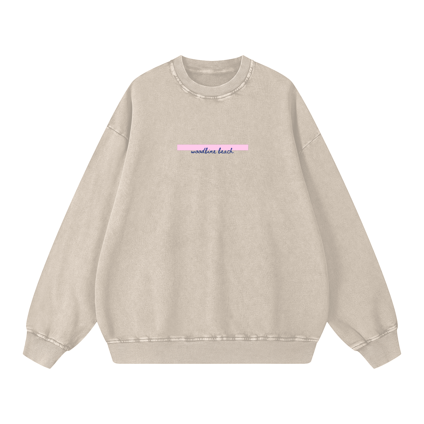 Woodbine Beach Acid Wash Oversize Toronto Sweatshirt