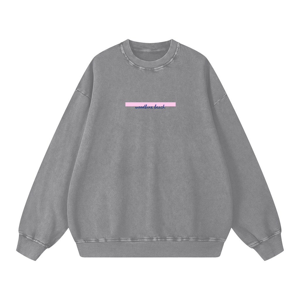Woodbine Beach Acid Wash Oversize Toronto Sweatshirt