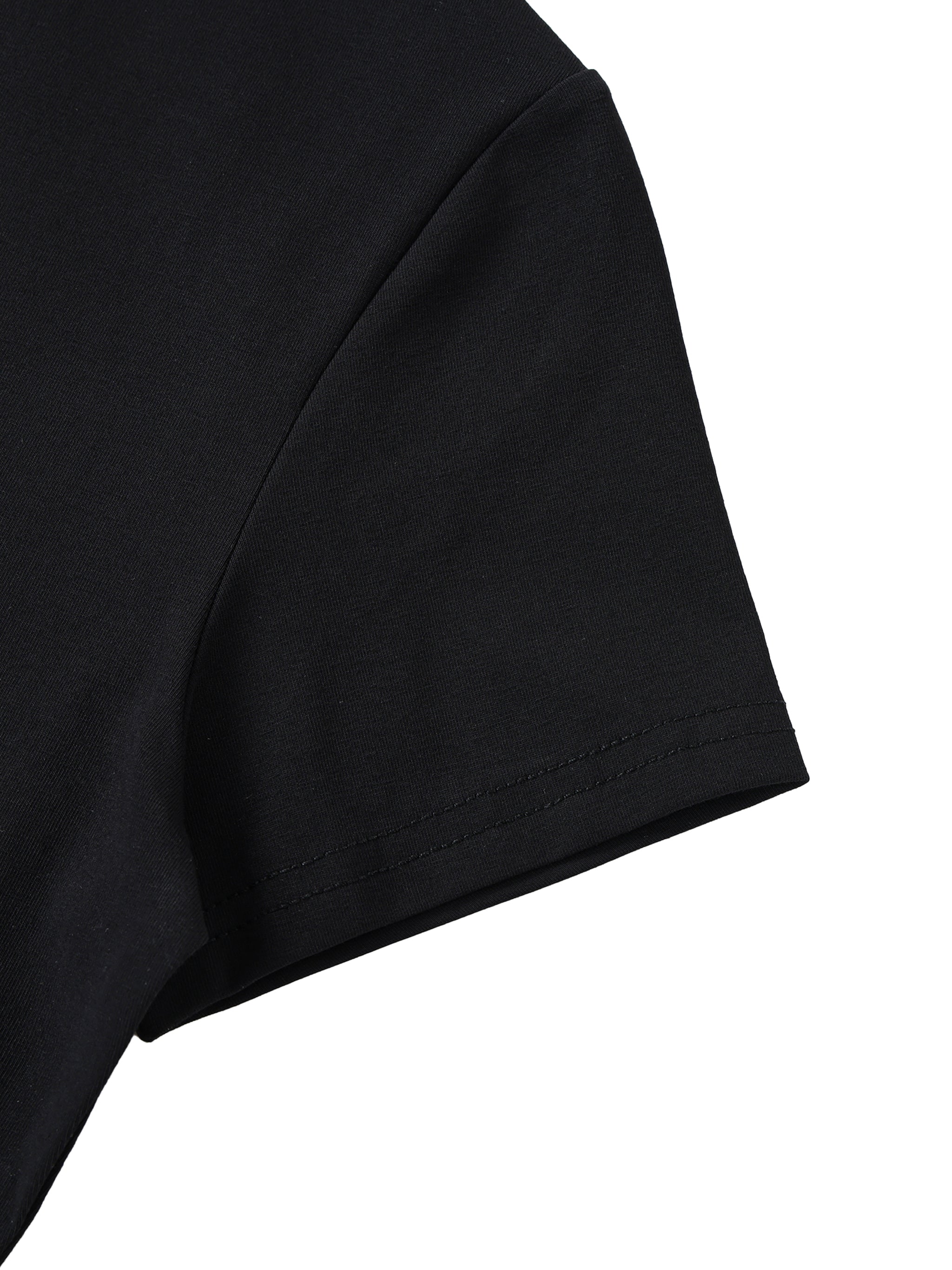 Yin Yang Essential Bodycon Crewneck T-Shirt